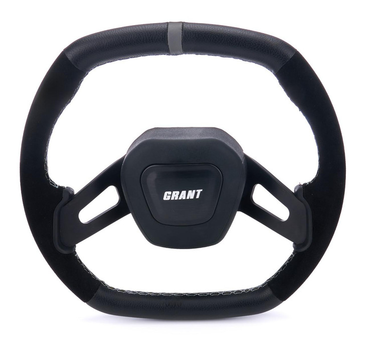GRANT C8 Performance Steering Wheel Grey Center Stripe 