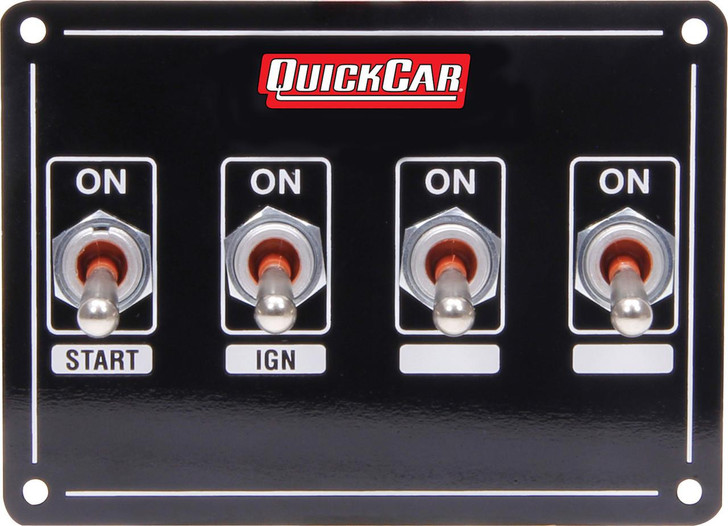 QUICKCAR RACING PRODUCTS Ignition Panel Extreme 4 Switch Dual Ignition 