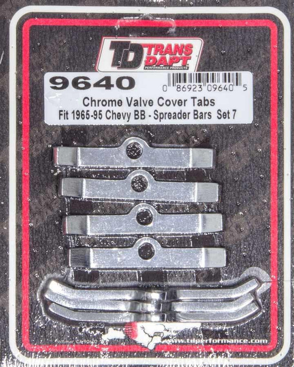 TRANS-DAPT Bb Chevy V.C. Tabs (7) 