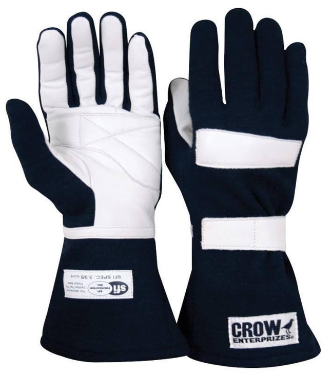 CROW SAFETY GEAR Junior Driving Gloves Black Medium SFI-3.3/5 