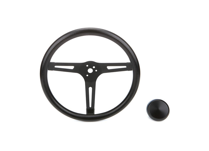 GRANT Classic Series Black Slotted Steering Wheel 