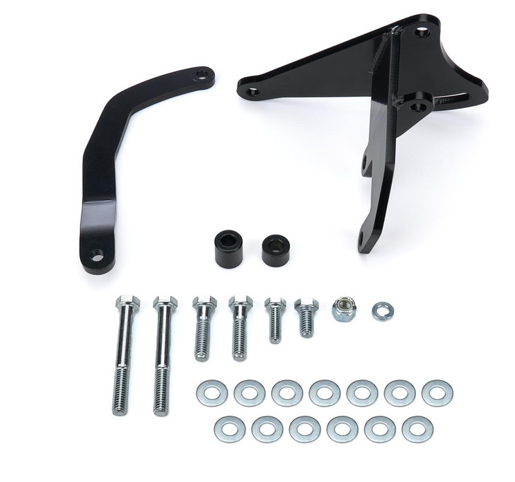 TUFF-STUFF Alternator Bracket SBC Short Water Pump Black 