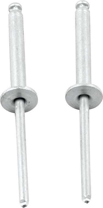 ALLSTAR PERFORMANCE 1/8in Alum Rivet Silver 100Pk Flange Type 
