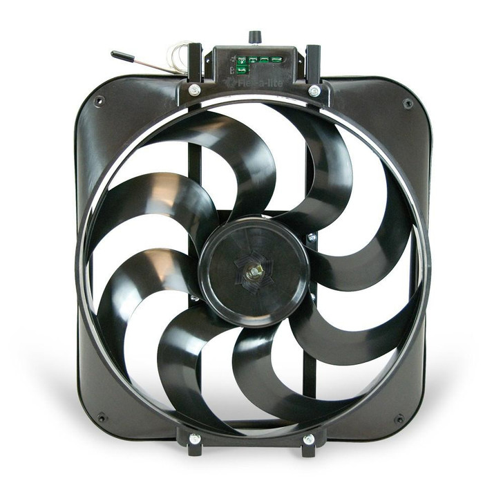 FLEX-A-LITE 15in S-Blade ElectricFan w/Temp Control 