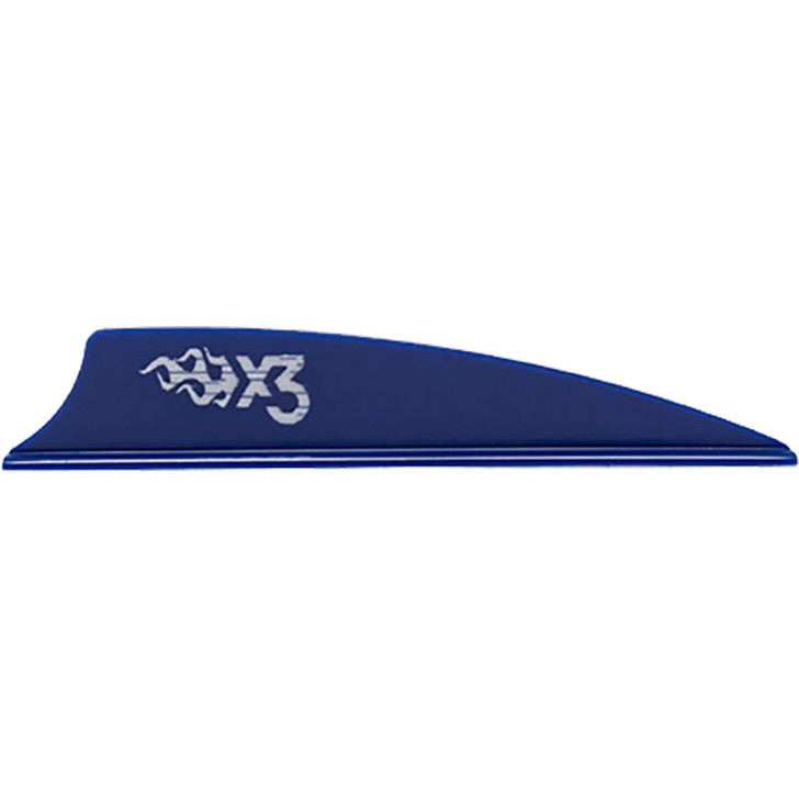  Bohning X3 Vanes Blue 2.25 In. 100 Pk. 