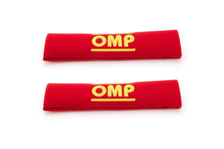 OMP RACING, INC. Harness Pads Red Used w/ 2in Belts 