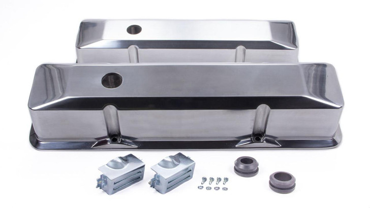 RACING POWER CO-PACKAGED SBC Alum Recessed Tall V/C Plain Polished 