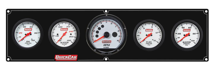 QUICKCAR RACING PRODUCTS Extreme 4-1 Panel w/Tach OP/WT/FP15/VT Black 