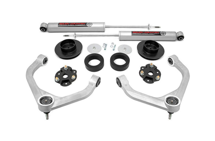 ROUGH COUNTRY 3.5in Ram Bolt-On Lift K it w/ Rear N3 Shocks 