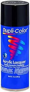 DUPLI-COLOR/KRYLON Flat Black Lacquer Paint 12oz 