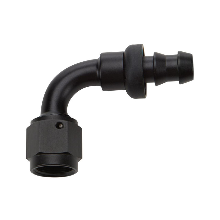 ALLSTAR PERFORMANCE Pushlock Hose End Black 90 Deg Elbow -8 