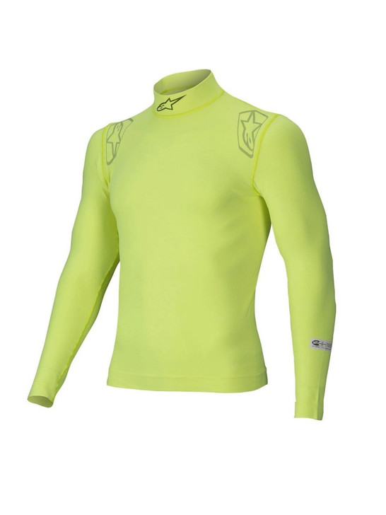 ALPINESTARS USA Underwear Top ZX EVO V3 Flu Ylw 2X-Lrg Long Slv 