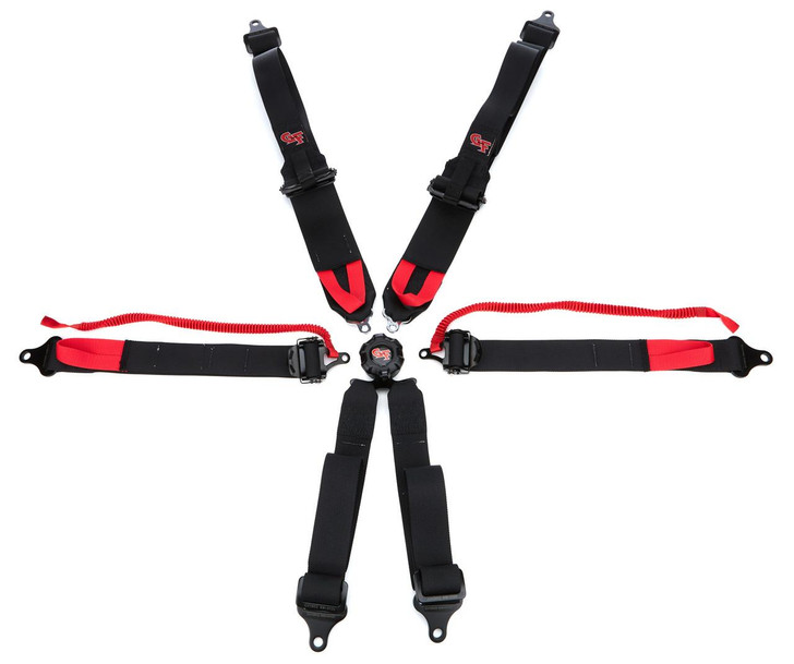 G-FORCE 6pt Harness Camlock Black SFI16.5 HNR 