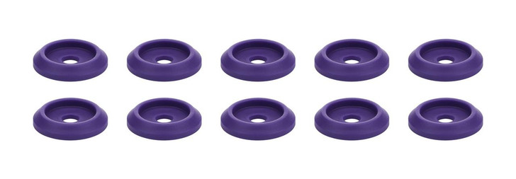 ALLSTAR PERFORMANCE Body Bolt Washer Plastic Purple 10pk 