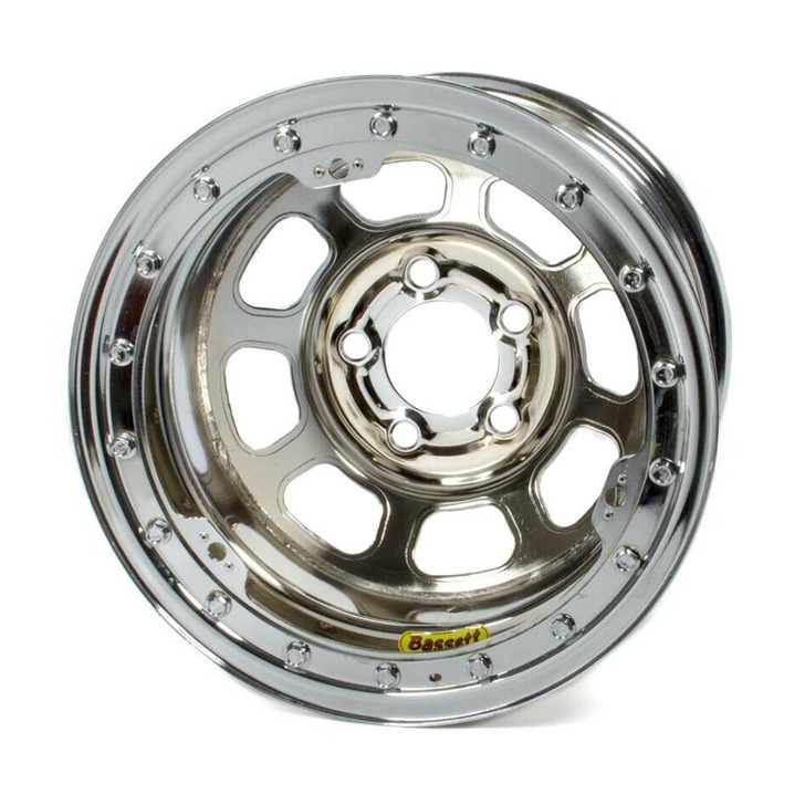 BASSETT 15x8 B/L Chrome Wheel 5x5 3in BS 