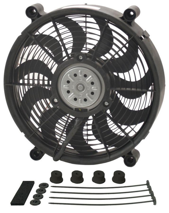 DERALE 14in High Output Electrc Fan Std Kit 