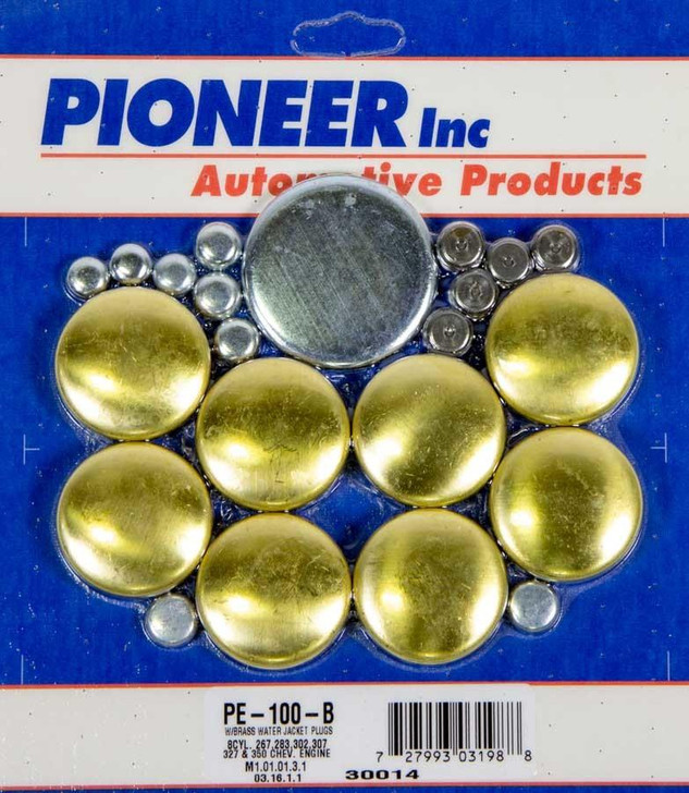 Pioneer 350 Chevy Freeze Plug Kit - Brass 