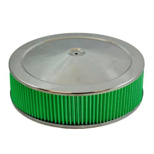 GREEN FILTER Air Cleaner Assembly 14 x 4 Flat Base 