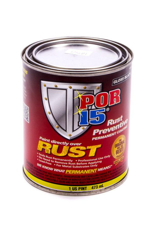  POR-15 Paint Pint Gloss Black 