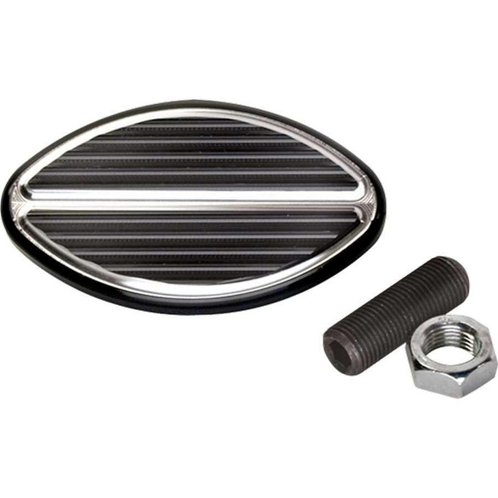 BILLET SPECIALTIES Black Oval Brake Pedal 