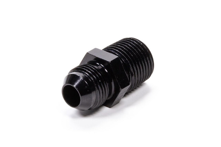 FRAGOLA Straight Adapter Fitting #8 x 1/2 MPT Black 