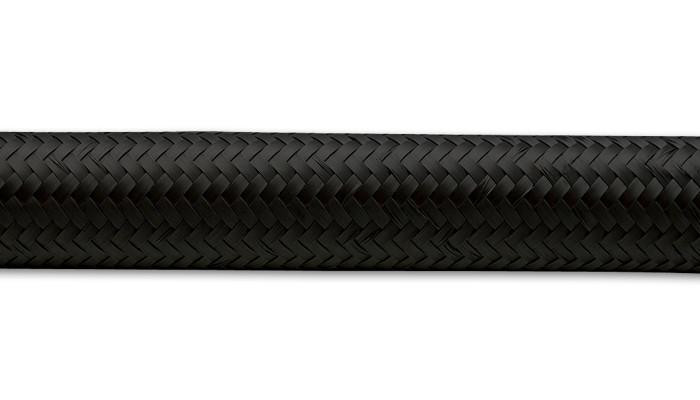 VIBRANT PERFORMANCE 2ft Roll -4 Black Nylon Braided Flex Hose 