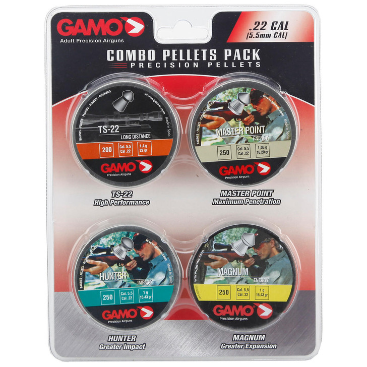 Gamo Combo Pack Assorted .22 Pellets 950ct 