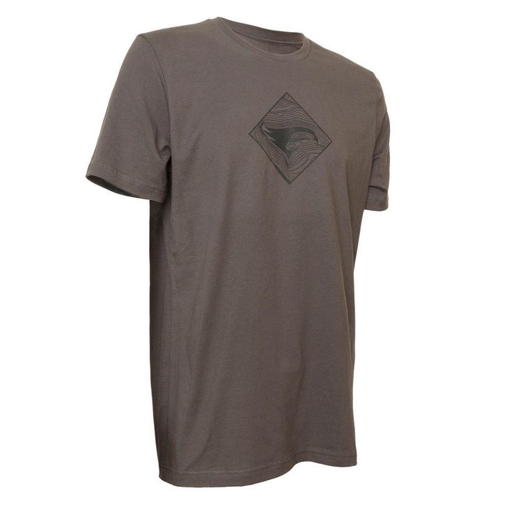 Elevation Hunt Topo Tee Grey Medium