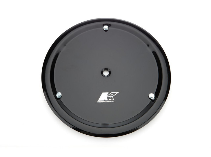 KEIZER ALUMINUM WHEELS, INC. Mudcover 15in Black w/3 5/16-18 Bolts 