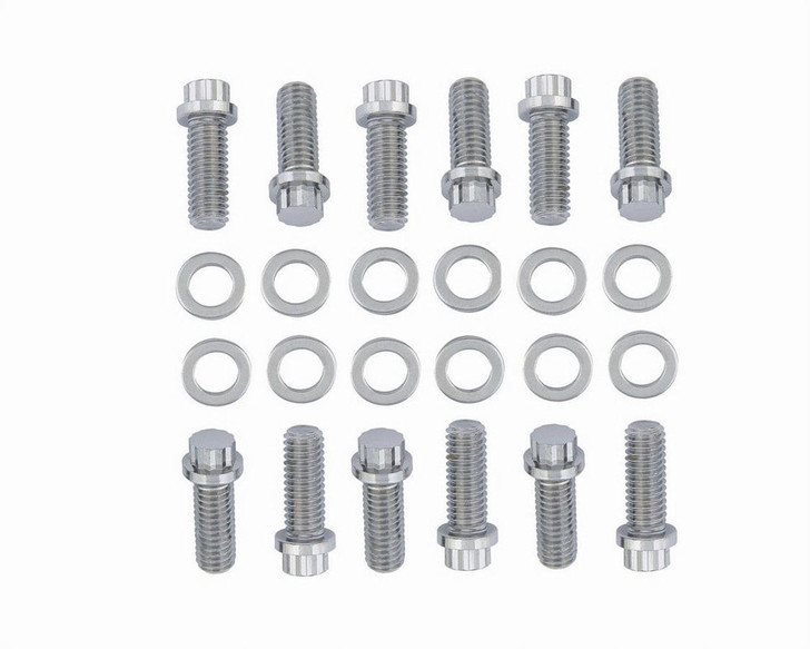 MR. GASKET Chrome Intake Bolts 