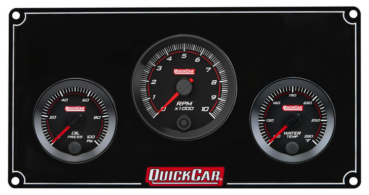 QUICKCAR RACING PRODUCTS RedLine Panel 2-1/16in 2-1 OP/WT w/Tach 