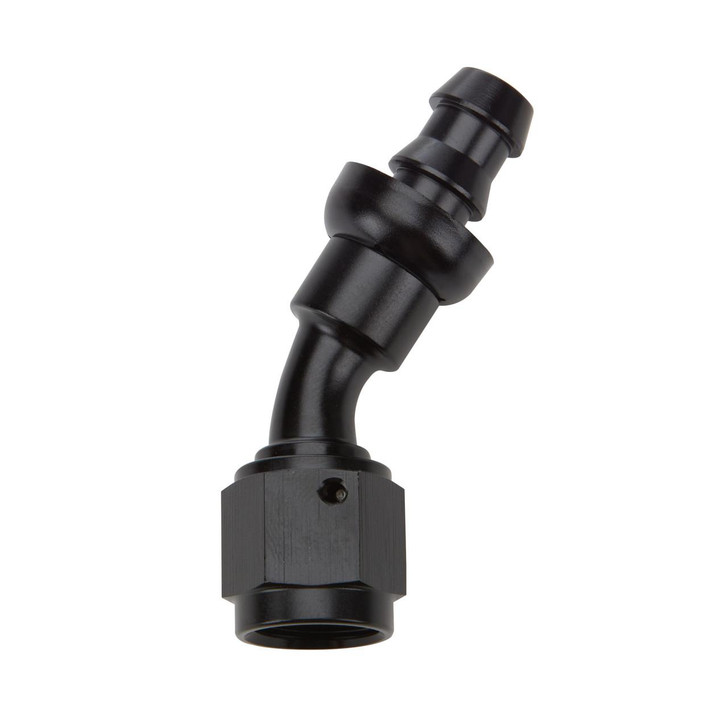 ALLSTAR PERFORMANCE Pushlock Hose End Black 30 Deg Elbow -10 