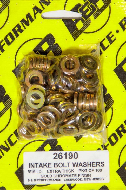 B and B PERFORMANCE PRODUCTS H/T Special Washers - 5/16in .590in OD (100) 