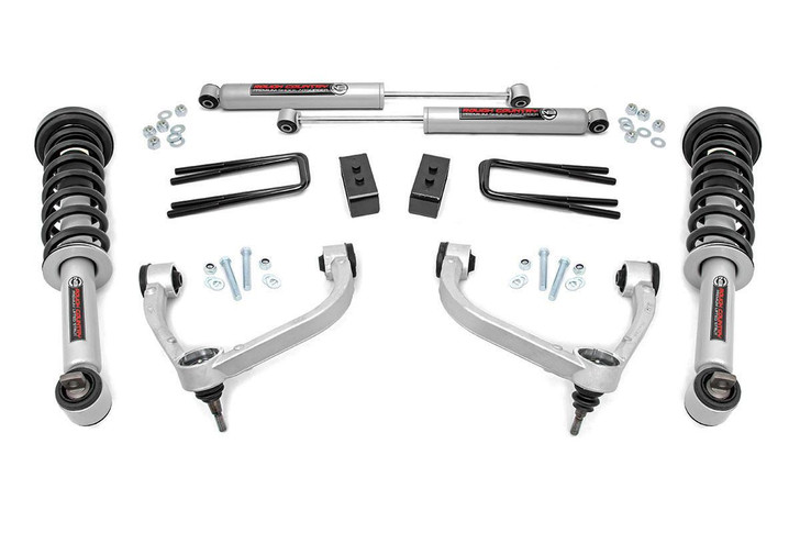 ROUGH COUNTRY Lift Kit 14-19 F150 3in w/Upper Control Arms 