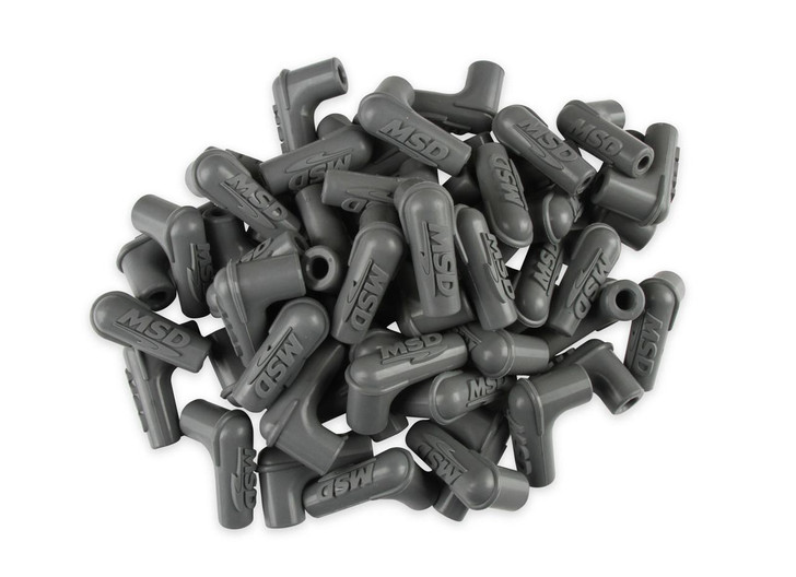 MSD IGNITION 90-Deg Sprak Plug Boots 50pk - Gray 