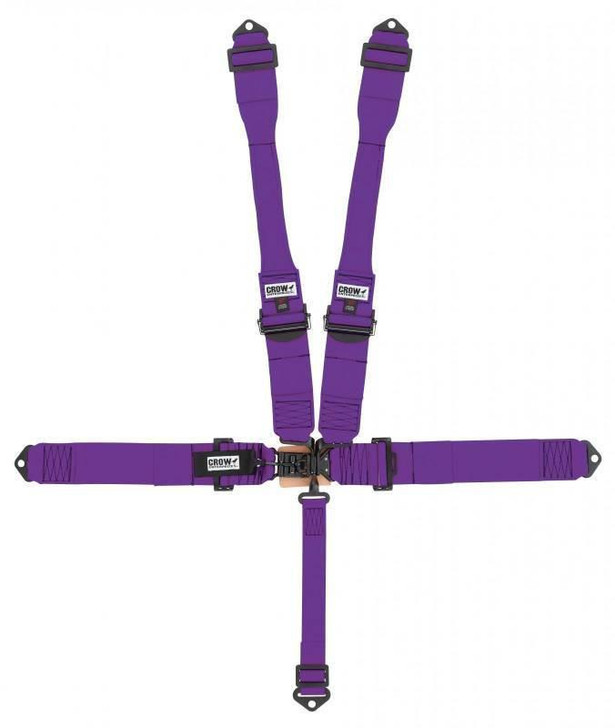CROW SAFETY GEAR 5-Way L&L 52in Lap Belt- Indiv DB Harness B/I  Bl 