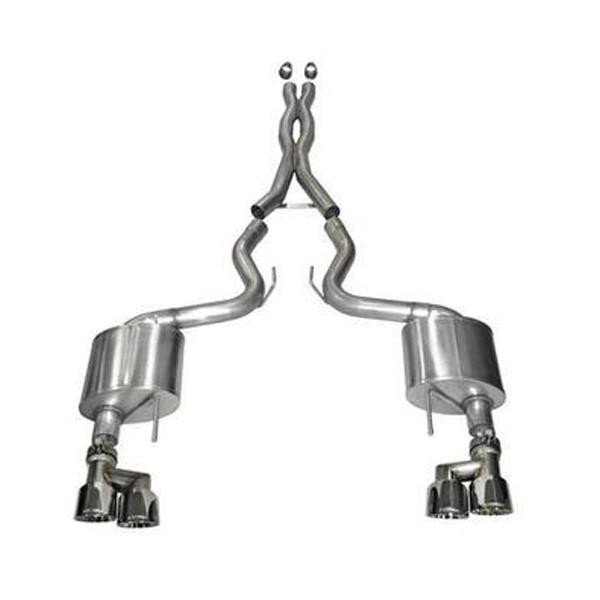 CORSA PERFORMANCE Exhaust Cat-Back - 3.0in Cat-Back  Dual Rear Exi 