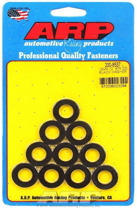 ARP Black Washers - 12mm ID x 7/8 OD (10) 