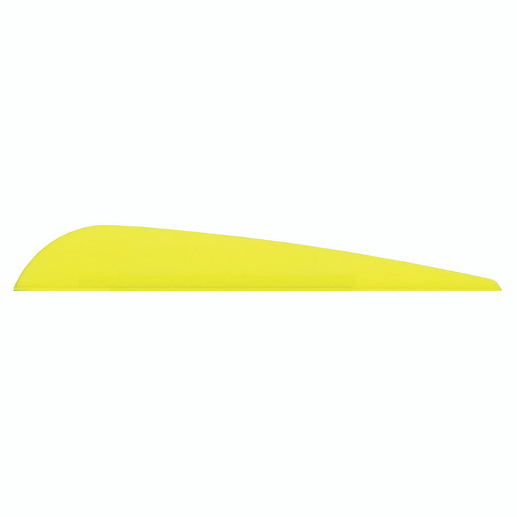 Bohning Bronco Vanes Neon Yellow 4 In 100 Pk