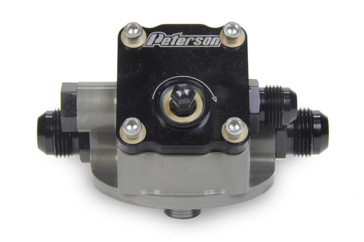 PETERSON FLUID Engine Primer Oil Filter Mount 12an Chevy R to L 
