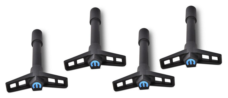 PROFORM Mopar V/C Wing Nuts Blk Crinkle Blue Emblem 