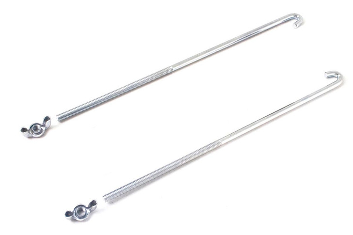 BRAILLE AUTO BATTERY 10in J-Hooks Battery Hold Downs 