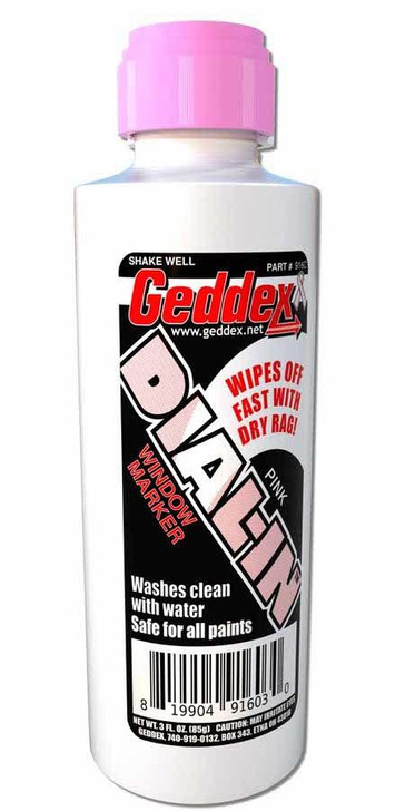 GEDDEX Dial-In Window Marker Pink 3oz Bottle 