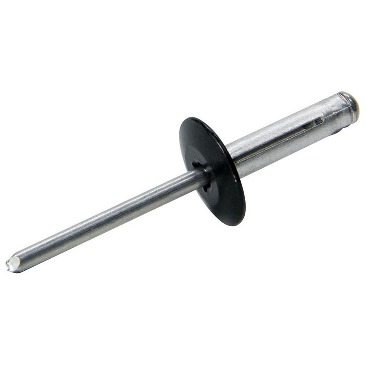 ALLSTAR PERFORMANCE Lg Hd Rivet 250Pk Black Flange Type Alum Mandrel 