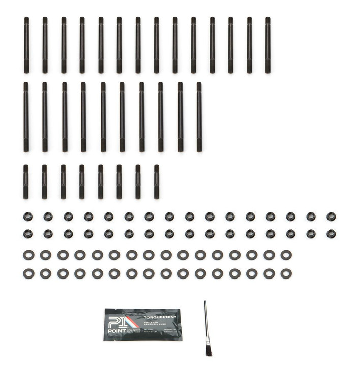 POINT ONE BBC 12Pt Head Stud Kit Use w/Brodix 24-Deg Head 