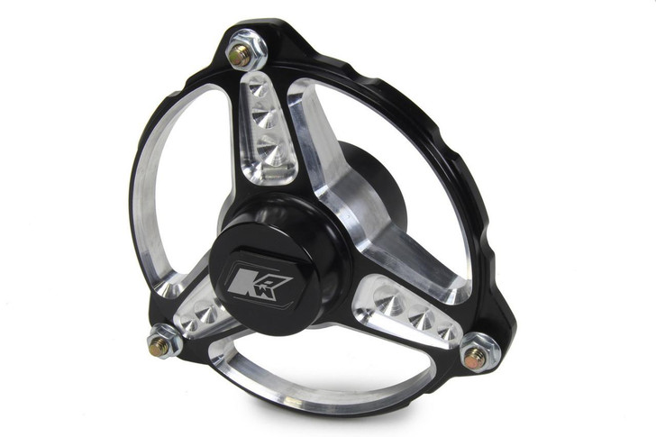 KEIZER ALUMINUM WHEELS, INC. Front Hub Blk Anod 3 Pin Micro w/Bearing Right 