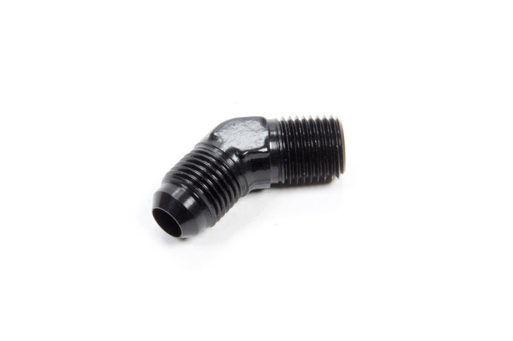 AEROQUIP 45 Deg Alum #6 Flare 1/4 in Black 