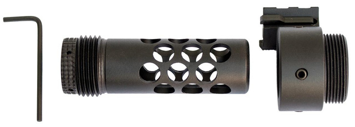 TNW FIREARMS INC TNW Firearms ASRXADPTXXXXBKXX AR-15 Shroud Adapter For ASR, Aluminum w/Black Finish, Includes Additional Barrel Nut 