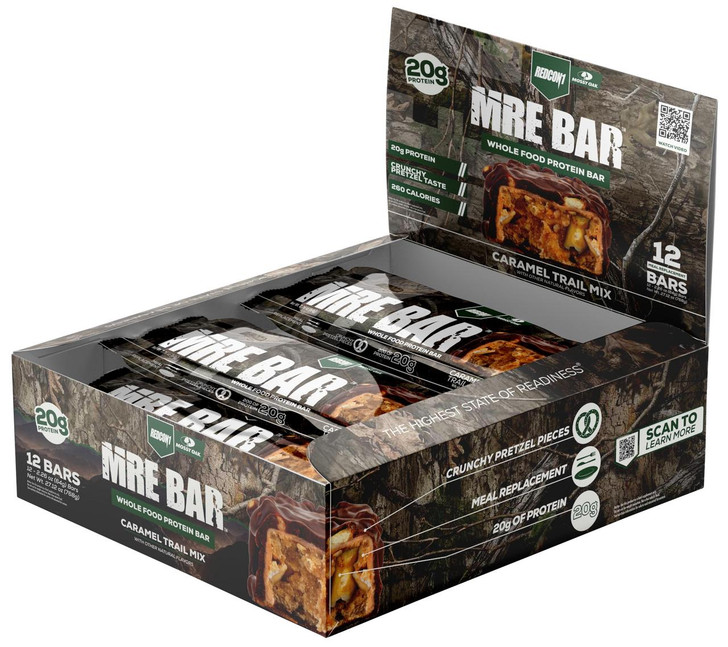 REDCON1 Redcon1 RC1MREBCTM12 MRE Protein Bar Caramel Trail Mix 12 Pack 