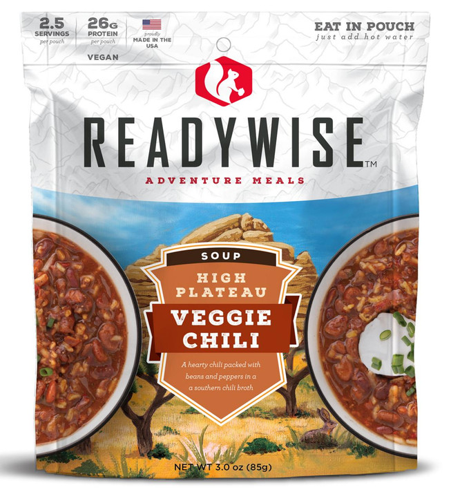  ReadyWise RW05001 Chili Mac w/Beef  2.5 Servings In A Resealable Pouch, 6 Per Case 